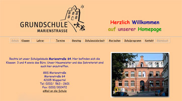 Homepage der GGS Marienstrae, Fotos Dieter Kra